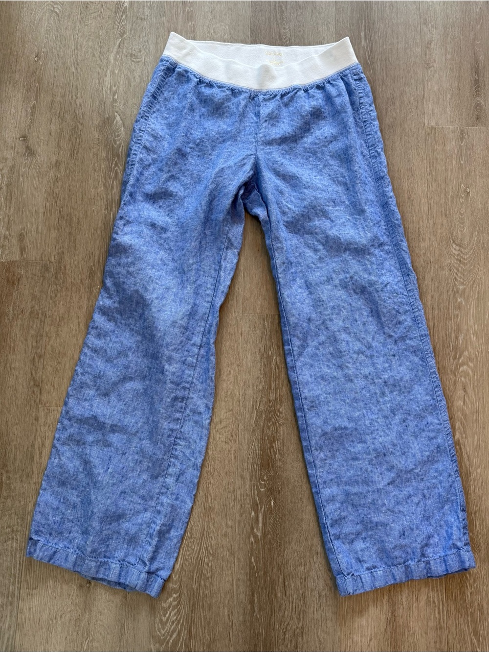 Lilly Pulitzer Pull on Linen Pants Elastic Waistband Casual Coastal Preppy Large